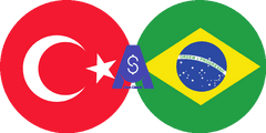 Exchange rate Turkish Lira to Brazilian Real
