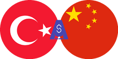 Exchange rate Turkish Lira to Chinese Yuan
