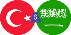 Exchange rate Turkish Lira to Saudi Arabian Riyal