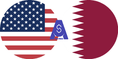 Exchange rate dollar Cash to Qatari Riyal