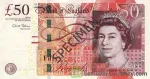 banknote 50 British Pound