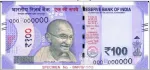 banknote 100 Hindistan Rupisi
