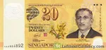 banknote 20 Singapur Doları