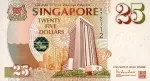 banknote 25 Singapur Doları
