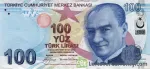 banknote 100 Turkish Lira
