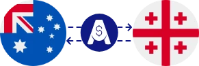 Exchange rate from Australian Dollar to Georgian Lari
