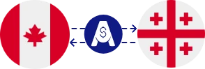 Exchange rate from Canadian Dollar to Georgian Lari