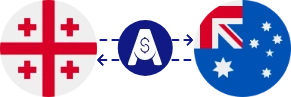 Exchange rate from Georgian Lari to Australian Dollar