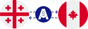Exchange rate from Georgian Lari to Canadian Dollar