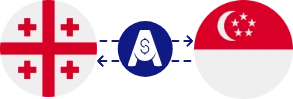 Exchange rate from Georgian Lari to Singapore Dollar