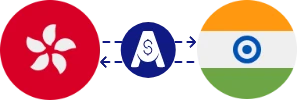 Exchange rate from Hong Kong Dollar to Indian Rupee