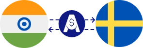 Exchange rate from Indian Rupee to Swedish Krona