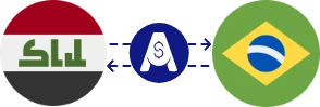 نرخ تبدیل دینار عراق به رئال برزیل