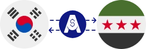 Exchange rate from South Korean Won to Syrian Pound