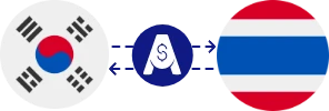 Exchange rate from South Korean Won to Thai Baht
