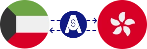 Exchange rate from Kuwaiti Dinar to Hong Kong Dollar