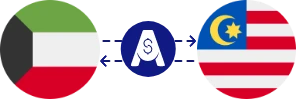 Exchange rate from Kuwaiti Dinar to Malaysian Ringgit