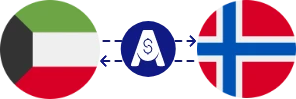 Exchange rate from Kuwaiti Dinar to Norwegian Krone