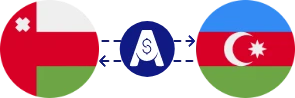 نرخ تبدیل ریال عمان به منات آذربایجان