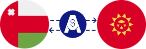 نرخ تبدیل ریال عمان به سوم قرقیزستان