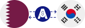 Exchange rate from Qatari Riyal to South Korean Won