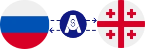 Exchange rate from Russian Ruble to Georgian Lari