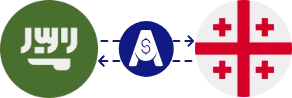 Exchange rate from Saudi Riyal to Georgian Lari