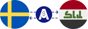 Exchange rate from Swedish Krona to Iraqi Dinar