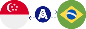 نرخ تبدیل دلار سنگاپور به رئال برزیل