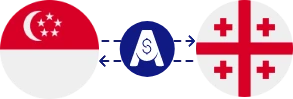 Exchange rate from Singapore Dollar to Georgian Lari