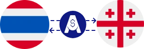 Exchange rate from Thai Baht to Georgian Lari