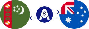Türkmenistan Manatı ile Avustralya Doları arasındaki döviz kuru