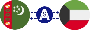 Exchange rate from Turkmenistani Manat to Kuwaiti Dinar