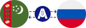 نرخ تبدیل منات ترکمنستان به روبل روسیه