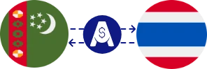 نرخ تبدیل منات ترکمنستان به بات تایلند