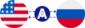 Exchange rate from US Dollar to Russian Ruble